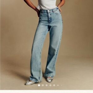 Sezane Light Blue Wide Leg Jeans